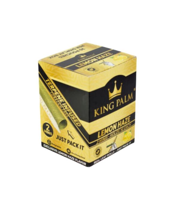 WRAPS PREROLADOS - KING PALM "Lemon haze Minis" (caja 20x2 paquetes)