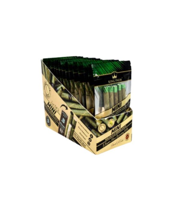 WRAPS PREROLADOS - KING PALM "Smokable leaf corn filter" (caja 15x5 paquetes)
