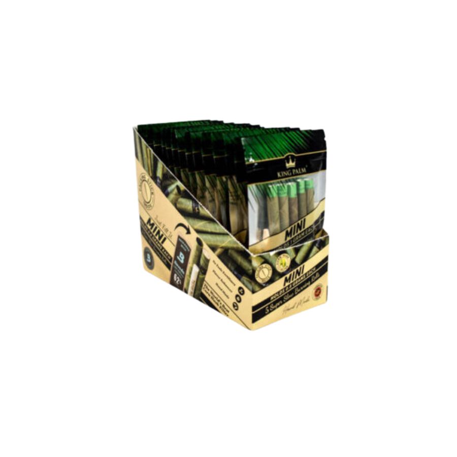 WRAPS PREROLADOS - KING PALM "Smokable leaf corn filter" (caja 15x5 paquetes)