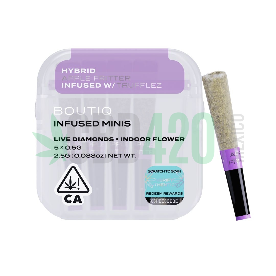 PORROS PRE-ROLADOS - BOUTIQ - "Apple Fritter" 2.5 GR (5 piezas)
