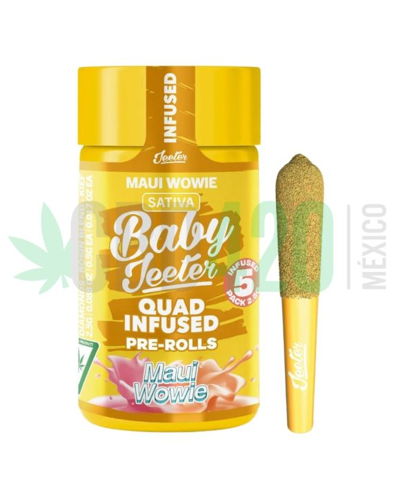 PORROS PRE-ROLADOS - BABY JEETER - "Maui Wowie" 2.5 GR (5 piezas)