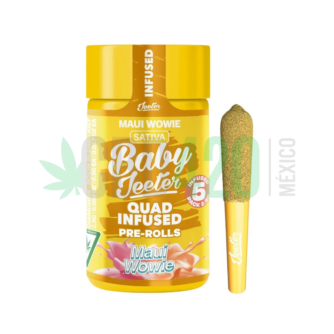 PORROS PRE-ROLADOS - BABY JEETER - "Maui Wowie" 2.5 GR (5 piezas)