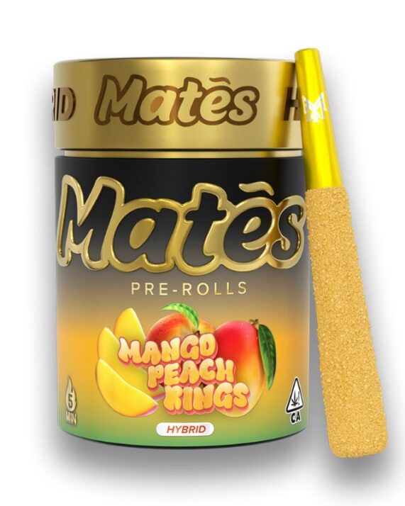 MATES PRE-ROLADOS - MUHA MEDS  "Mango Peach Rings" 5 piezas (HÍBRIDA)