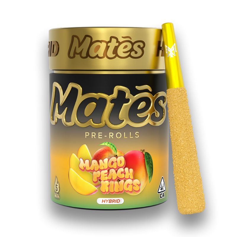 MATES PRE-ROLADOS - MUHA MEDS  "Mango Peach Rings" 5 piezas (HÍBRIDA)