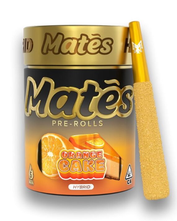 MATES PRE-ROLADOS - MUHA MEDS  "Orange Cake" 5 piezas (HÍBRIDA)