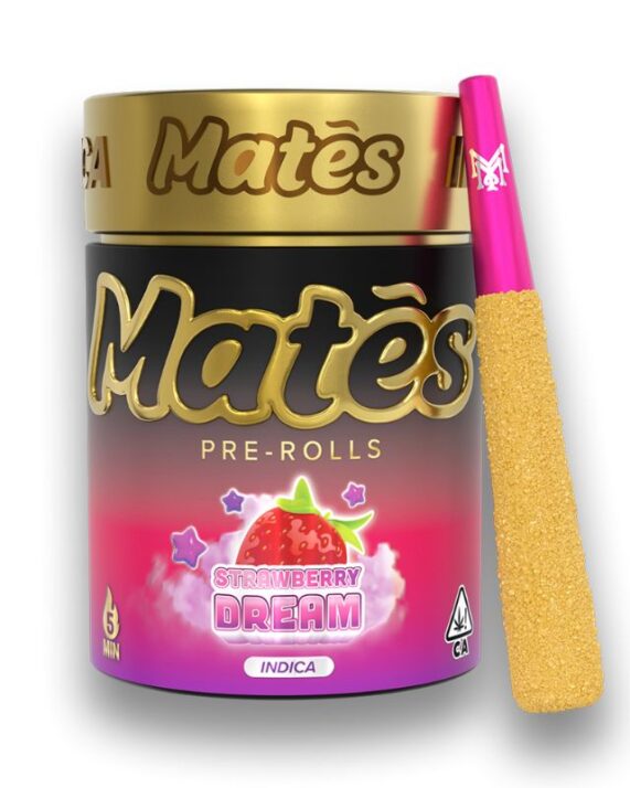 MATES PRE-ROLADOS - MUHA MEDS  "Strawberry Dream" 5 piezas (ÍNDICA)