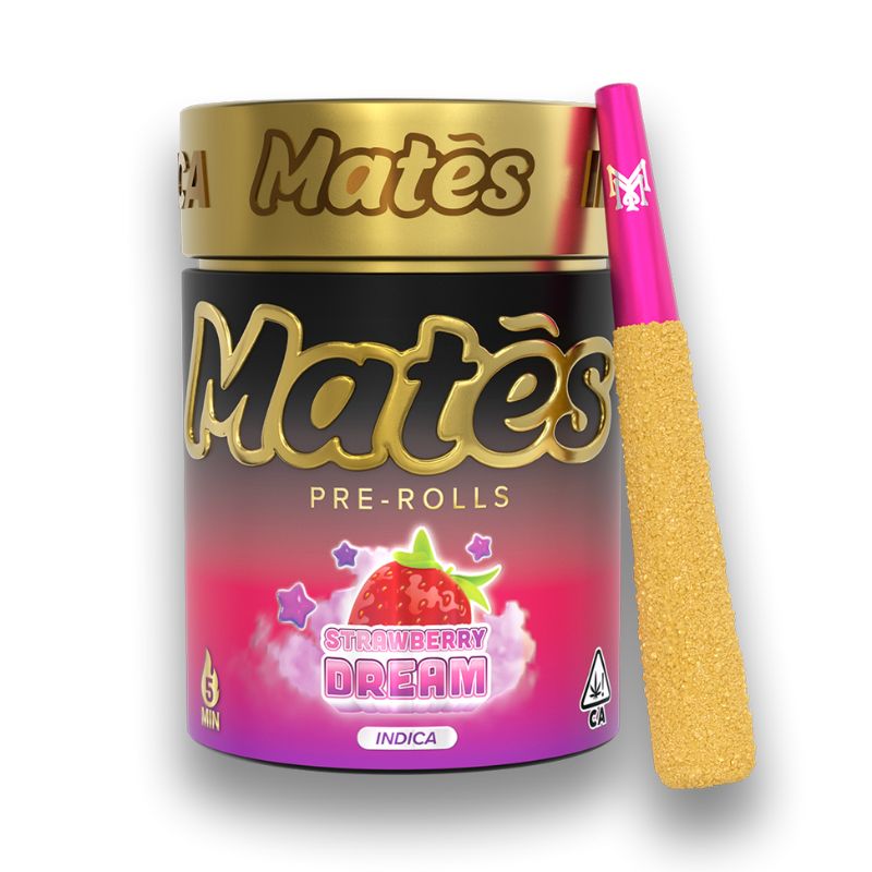 MATES PRE-ROLADOS - MUHA MEDS  "Strawberry Dream" 5 piezas (ÍNDICA)
