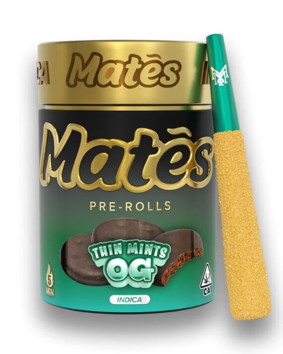 MATES PRE-ROLADOS - MUHA MEDS  "Thin Mints Og" 5 piezas (ÍNDICA)