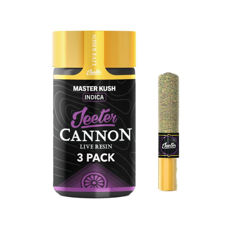 PORROS PRE-ROLADOS - JEETER CANON - "Master Kush"  1.5 GR (3 piezas) ÍNDICA