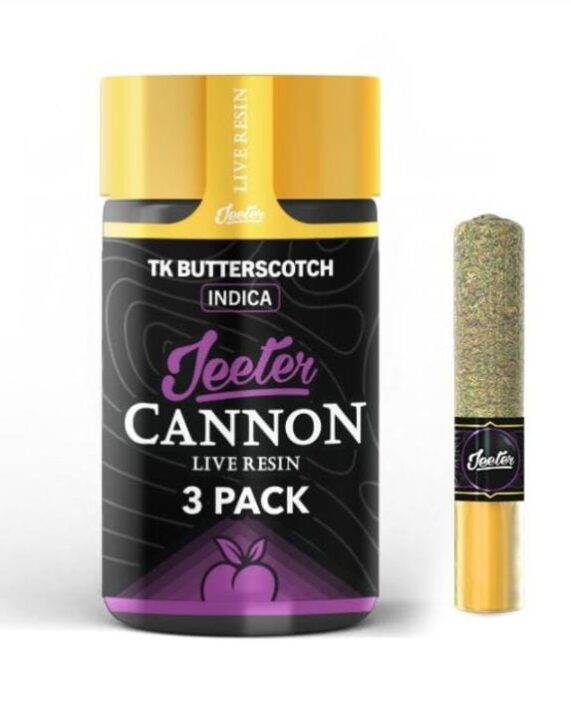 PORROS PRE-ROLADOS - JEETER CANON - "Tk Butter Scotch"  1.5 GR (3 piezas) ÍNDICA