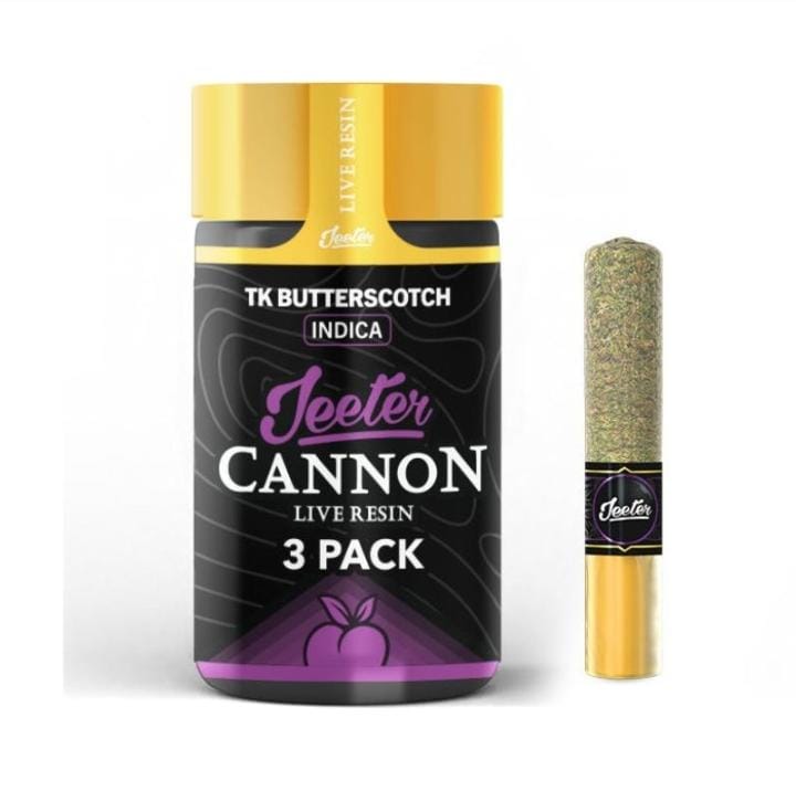 PORROS PRE-ROLADOS - JEETER CANON - "Tk Butter Scotch"  1.5 GR (3 piezas) ÍNDICA