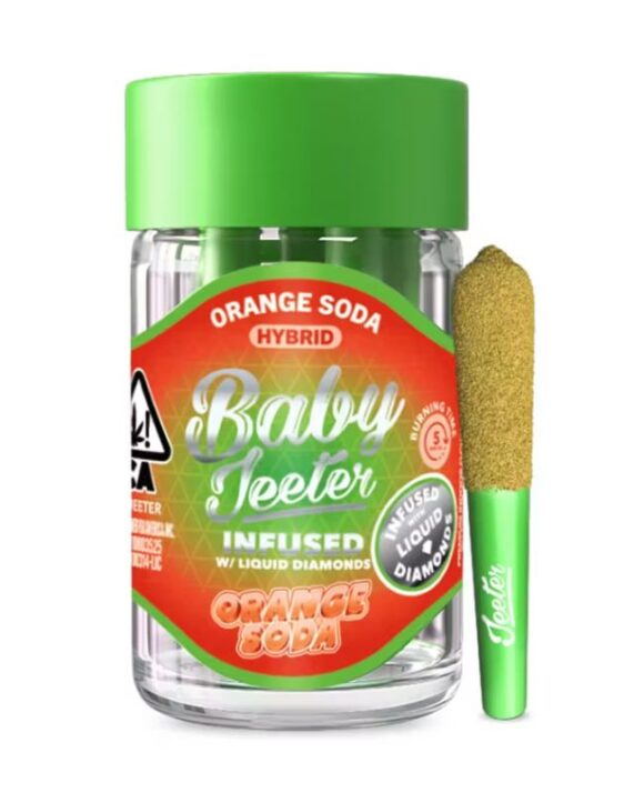 PORROS PRE-ROLADOS - BABY JEETER - "Orange Soda"  2.5 GR (5 piezas)