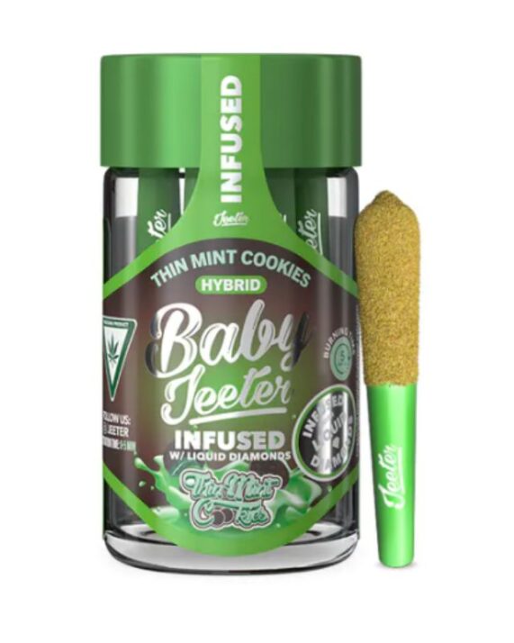 PORROS PRE-ROLADOS - BABY JEETER - "Thin Mints Cookies"  2.5 GR (5 piezas)