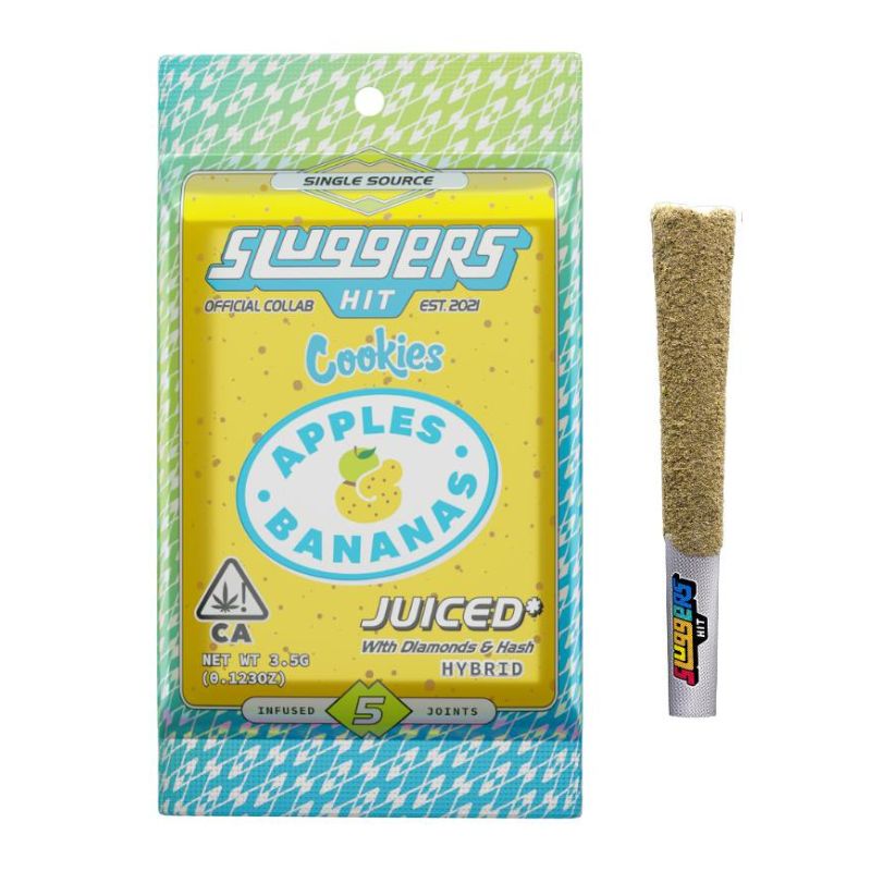 PORROS PRE-ROLADOS - SLUGGERS  "Apple Bananas" (5 piezas) HIBRIDA