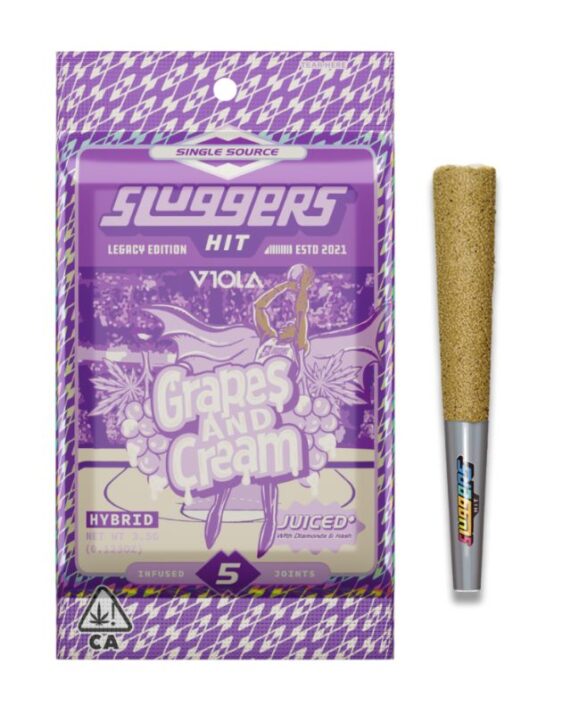 PORROS PRE-ROLADOS - SLUGGERS  "Grapes and Cream" (5 piezas) HIBRIDA