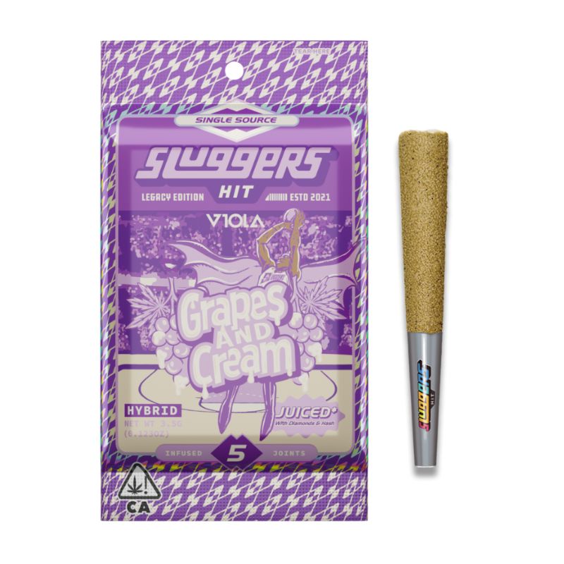 PORROS PRE-ROLADOS - SLUGGERS  "Grapes and Cream" (5 piezas) HIBRIDA